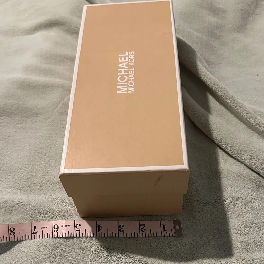 Empty Michael Kors Beige Shoe Box